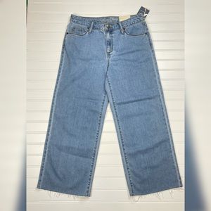 Universal Thread wide leg Crop cut off jeans sz 4